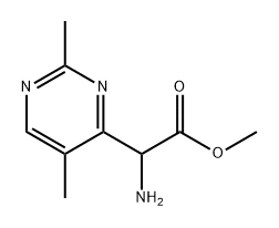 methyl 2-amino-2-(2,5-dimethylpyrimidin-4-yl)acetate 结构式