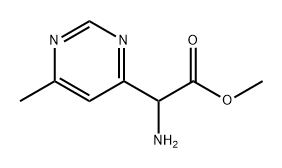 methyl 2-amino-2-(6-methylpyrimidin-4-yl)acetate 结构式