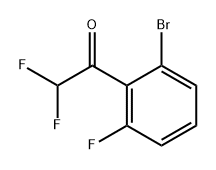 1-(2-Bromo-6-fluorophenyl)-2,2-difluoroethanone 结构式