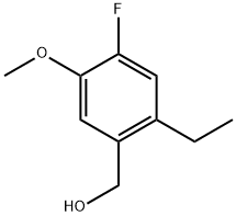 2-Ethyl-4-fluoro-5-methoxybenzenemethanol 结构式