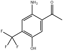 1-(2-Amino-5-hydroxy-4-(trifluoromethyl)phenyl)ethan-1-one Structure