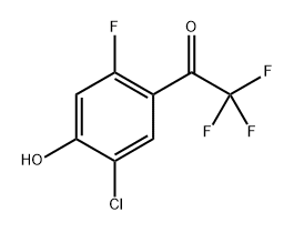 1-(5-Chloro-2-fluoro-4-hydroxyphenyl)-2,2,2-trifluoroethanone Structure
