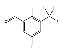 2-Fluoro-5-iodo-3-(trifluoromethyl)benzaldehyde Structure