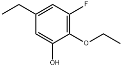 2-Ethoxy-5-ethyl-3-fluorophenol 结构式