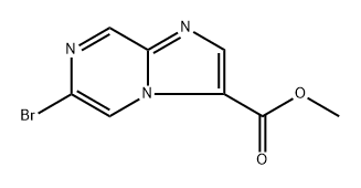 methyl 6-bromoimidazo[1,2-a]pyrazine-3-carboxylate Struktur
