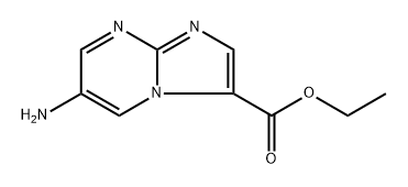 ethyl 6-aminoimidazo[1,2-a]pyrimidine-3-carboxylate Struktur