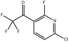 1-(6-氯-2-氟吡啶-3-基)-2,2,2-三氟乙-1-酮 结构式