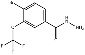 4-Bromo-3-(trifluoromethoxy)benzoic acid hydrazide Structure