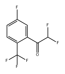 2,2-DIFLUORO-1-(5-FLUORO-2-(TRIFLUOROMETHYL)PHENYL)ETHANO 结构式