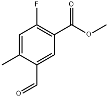 2-氟-5-甲酰基-4-甲基苯甲酸甲酯,2091628-39-4,结构式