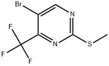 5-bromo-2-methylsulfanyl-4-(trifluoromethyl)pyrimidine 结构式