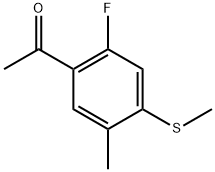 1-[2-Fluoro-5-methyl-4-(methylthio)phenyl]ethanone,2092104-64-6,结构式