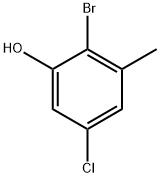 2-溴-5-氯-3-甲基苯酚, 2092417-16-6, 结构式