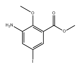 methyl 3-amino-5-iodo-2-methoxybenzoate Structure