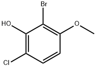 2-溴-3-甲氧基-6-氯苯酚,2092775-97-6,结构式