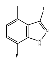 7-氟-3-碘-4-甲基-1H-吲唑, 2092779-68-3, 结构式