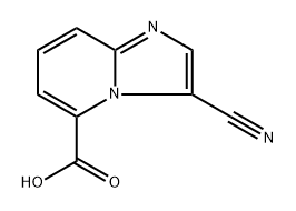 3-cyanoimidazo[1,2-a]pyridine-5-carboxylic acid,2092836-42-3,结构式