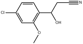 4-Chloro-β-hydroxy-2-methoxybenzenepropanenitrile|