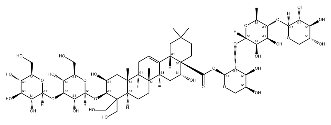 Platycoside A, 209404-00-2, 结构式
