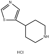 4-(1,3-thiazol-5-yl)piperidine dihydrochloride 结构式
