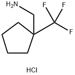 [1-(TRIFLUOROMETHYL)CYCLOPENTYL]METHANAMINE HYDROCHLORIDE, 2094816-19-8, 结构式