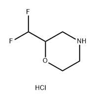 Morpholine, 2-(difluoromethyl)-, hydrochloride Structure