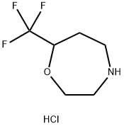 7-(TRIFLUOROMETHYL)-1,4-OXAZEPANE HYDROCHLORIDE, 2095409-35-9, 结构式