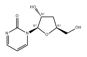 3',4-Dideoxyuridine Structure