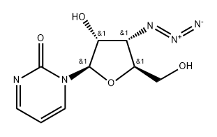3'-Azido-3'-deoxy-4-deoyuridine Structure