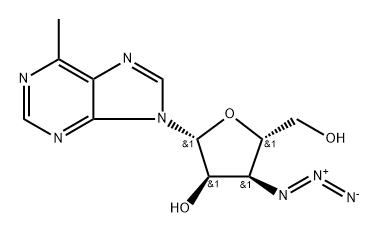 6-Methylpurine--D-(3-azido-3-deoxy)riboside, 2095417-25-5, 结构式