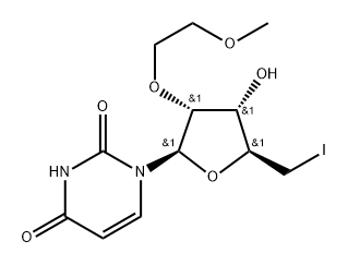 5'-Deoxy-5'-iodo-2'-O-(2-methoxyethyl)uridine Structure