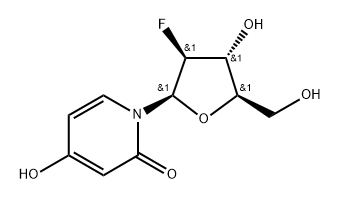 2'-Deoxy-2'-fluoro-3-Deaza-arabinouridine Struktur