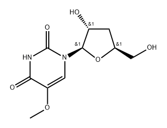 3'-Deoxy-5-methoxyuridine Structure