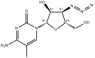 3'-Azido-3'-deoxy-5-methyl-beta-L-cytidine Structure