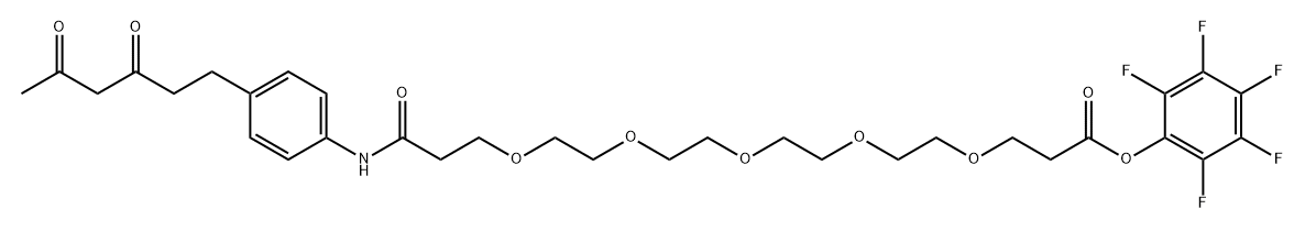二酮-五聚乙二醇-五氟苯酚酯 结构式