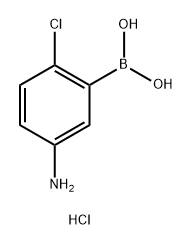 5-Amino-2-chlorophenylboronic acid, HCl 结构式