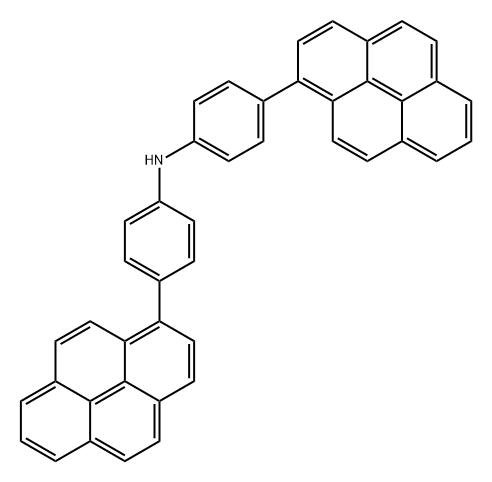 双(4-(芘-1-基)苯基)胺, 2096506-55-5, 结构式