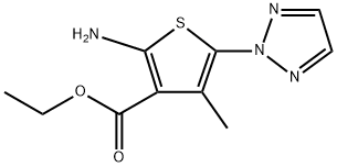 3-Thiophenecarboxylic acid, 2-amino-4-methy-5-(2H-1,2,3-triazo2-yl)-.ethyl ester|