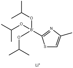 三异丙氧基(4-甲基-2-噻唑基)硼酸锂, 2097166-33-9, 结构式