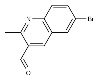 6-bromo-2-methylquinoline-3-carbaldehyde Structure