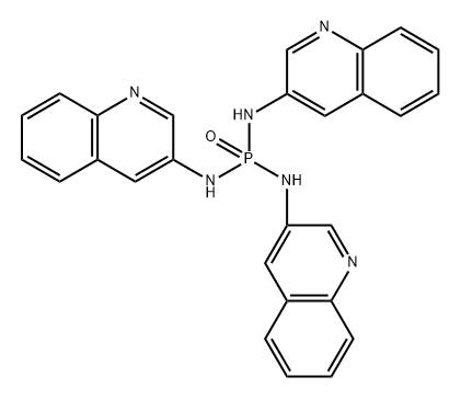 N,N',N”-三(3-喹啉基)磷酸三酰胺,2097565-50-7,结构式