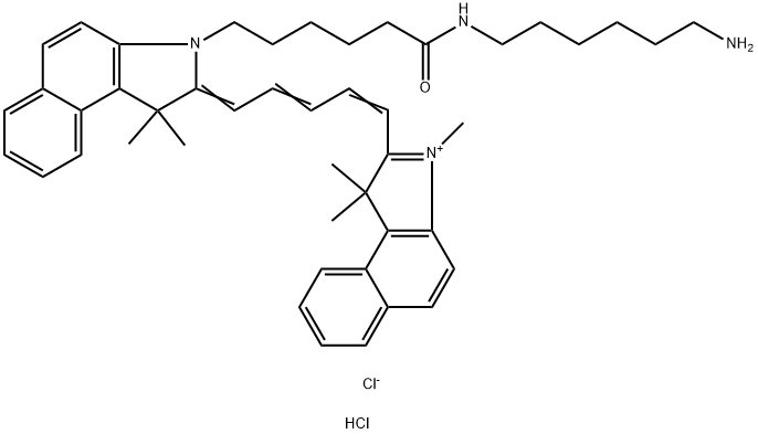 Cyanine5.5 amine Structure