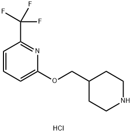 2-[(哌啶-4-基)甲氧基]-6-(三氟甲基)吡啶盐酸盐,2097937-66-9,结构式