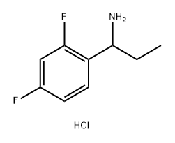 1-(2,4-difluorophenyl)propan-1-amine hydrochloride Struktur