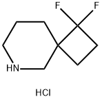 3,3-二氟-6-氮杂螺[3.5]壬烷盐酸盐 结构式