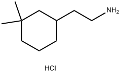 2-(3,3-Dimethylcyclohexyl)ethan-1-amine Hydrochloride Struktur