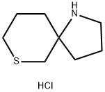 7-THIA-1-AZASPIRO[4.5]DECANE HYDROCHLORIDE, 2098055-64-0, 结构式