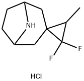 2',2'-Difluoro-3'-methyl-8-azaspiro[bicyclo[3.2.1]octane-3,1'-cyclopropane] hydrochloride Structure