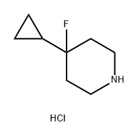 4-CYCLOPROPYL-4-FLUOROPIPERIDINE HYDROCHLORIDE 结构式