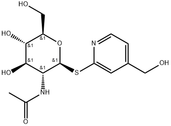 4-(Hydroxymethyl)-2-pyridinyl 2-(acetylamino)-2-deoxy-1-thio-β-D-glucopyranoside Structure